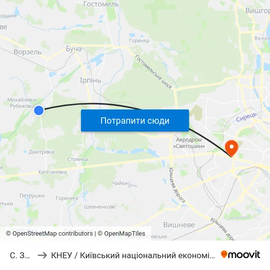 С. Забуччя to КНЕУ / Київський національний економічний університет ім. В. Гетьмана map