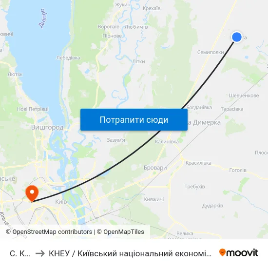 С. Калита to КНЕУ / Київський національний економічний університет ім. В. Гетьмана map