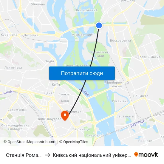 Станція Романа Шухевича to Київський національний університет культури і мистецтв map