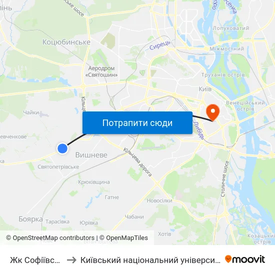 Жк Софіївська Сфера to Київський національний університет культури і мистецтв map