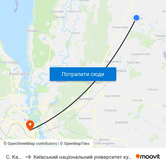 С. Калита to Київський національний університет культури і мистецтв map