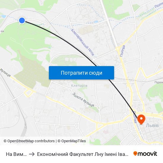 На Вимогу to Економічний Факультет Лну Імені Івана Франка map