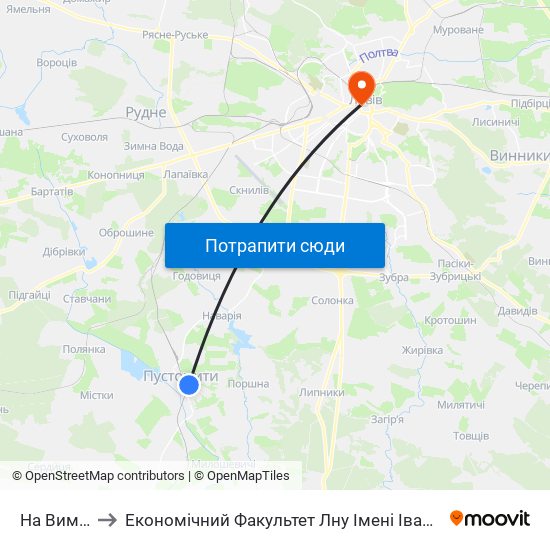 На Вимогу to Економічний Факультет Лну Імені Івана Франка map