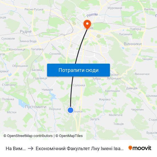 На Вимогу to Економічний Факультет Лну Імені Івана Франка map