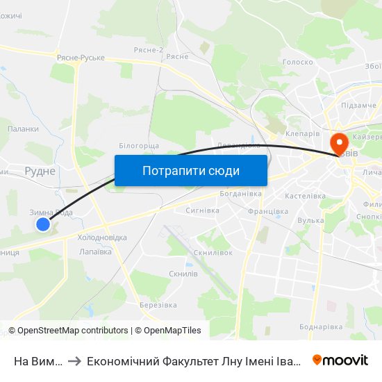 На Вимогу to Економічний Факультет Лну Імені Івана Франка map