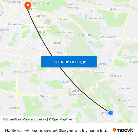 На Вимогу to Економічний Факультет Лну Імені Івана Франка map