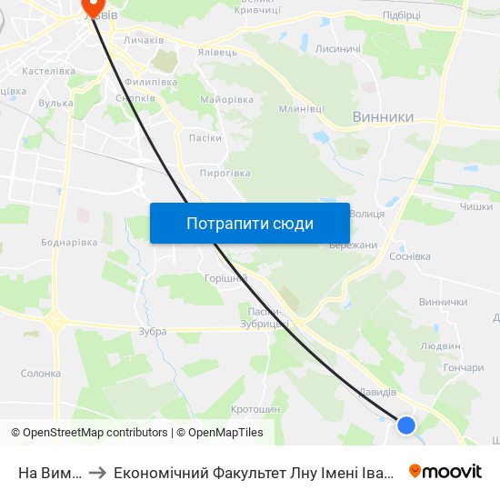 На Вимогу to Економічний Факультет Лну Імені Івана Франка map