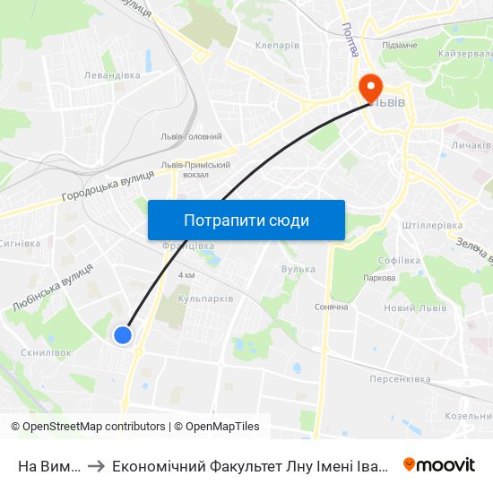 На Вимогу to Економічний Факультет Лну Імені Івана Франка map