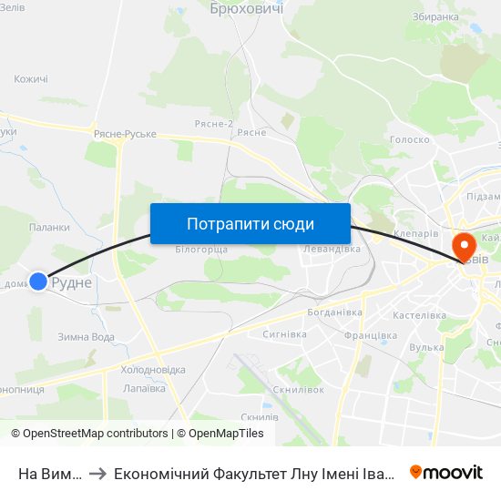 На Вимогу to Економічний Факультет Лну Імені Івана Франка map