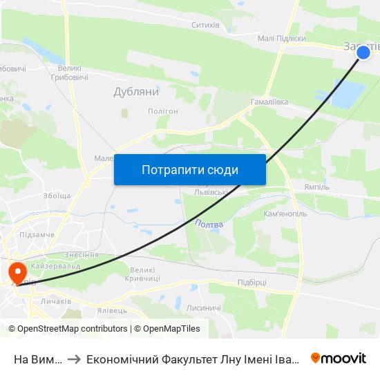 На Вимогу to Економічний Факультет Лну Імені Івана Франка map