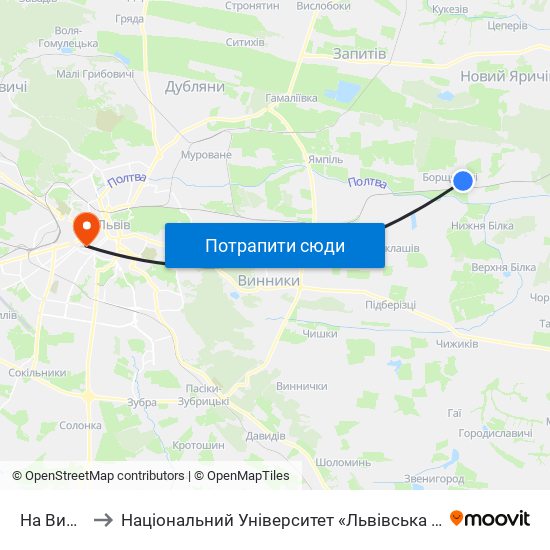 На Вимогу to Національний Університет «Львівська Політехніка» map