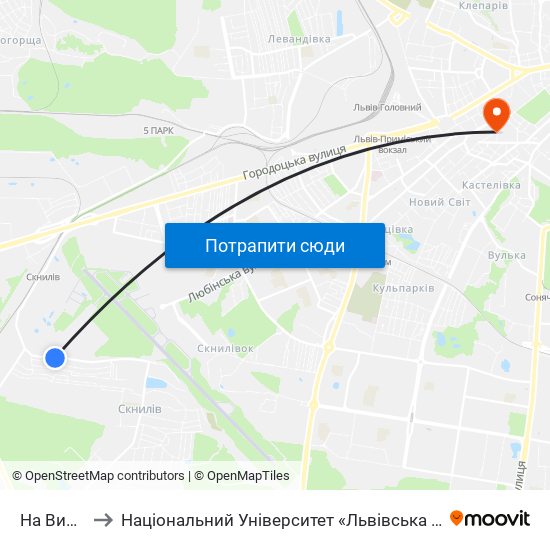 На Вимогу to Національний Університет «Львівська Політехніка» map