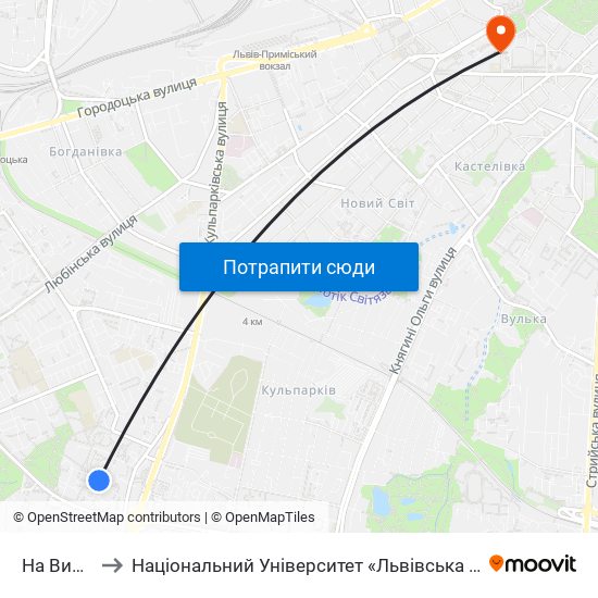 На Вимогу to Національний Університет «Львівська Політехніка» map