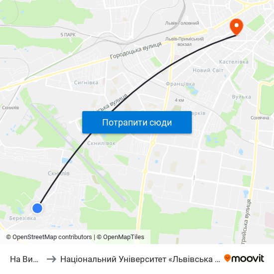 На Вимогу to Національний Університет «Львівська Політехніка» map