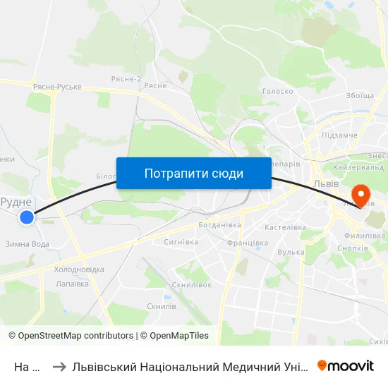 На Вимогу to Львівський Національний Медичний Університет Імені Данила Галицького map