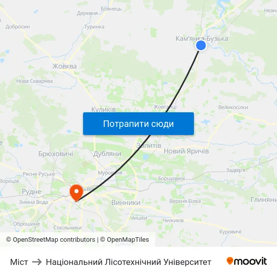 Міст to Національний Лісотехнічний Університет map