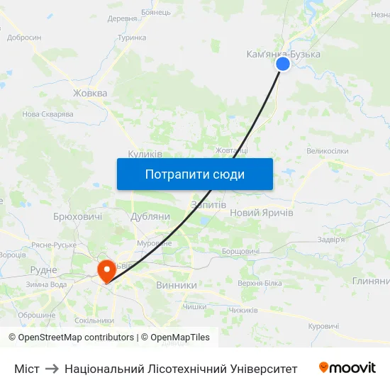 Міст to Національний Лісотехнічний Університет map
