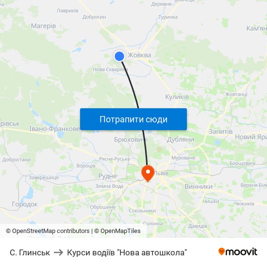 С. Глинськ to Курси водіїв "Нова автошкола" map