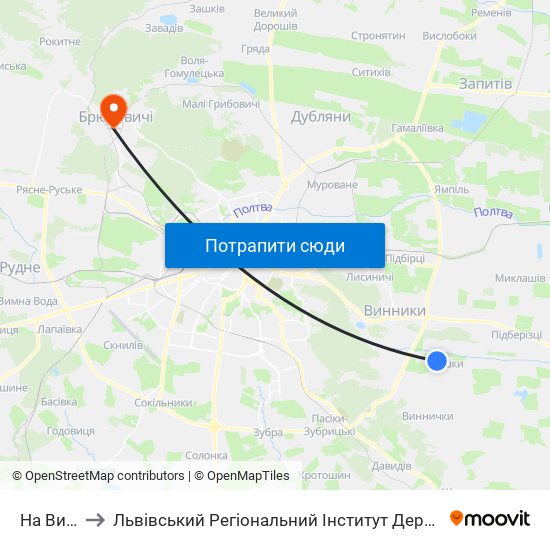 На Вимогу to Львівський Регіональний Інститут Державного Управління map