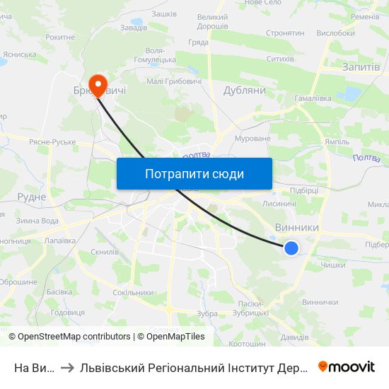 На Вимогу to Львівський Регіональний Інститут Державного Управління map