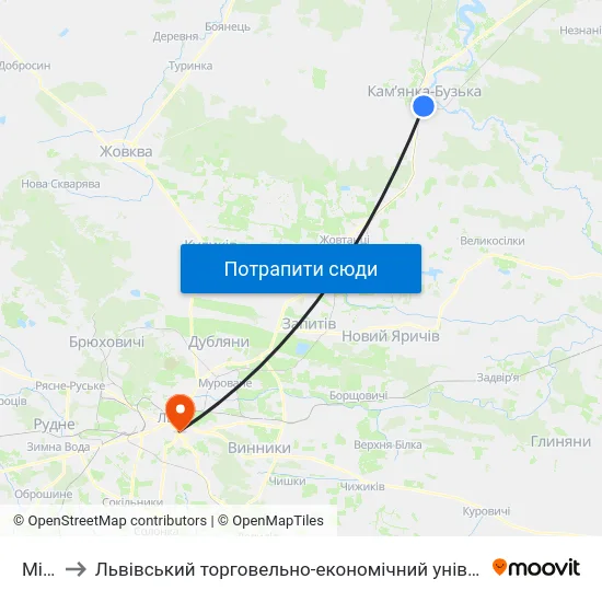 Міст to Львівський торговельно-економічний університет map