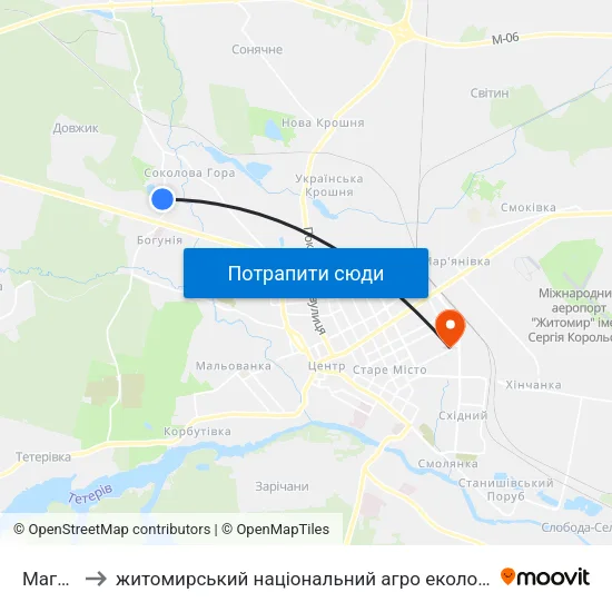 Магазин to житомирський національний агро екологічний університет map