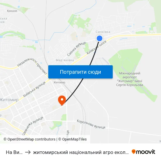 На Вимогу to житомирський національний агро екологічний університет map