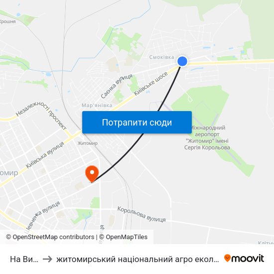 На Вимогу to житомирський національний агро екологічний університет map