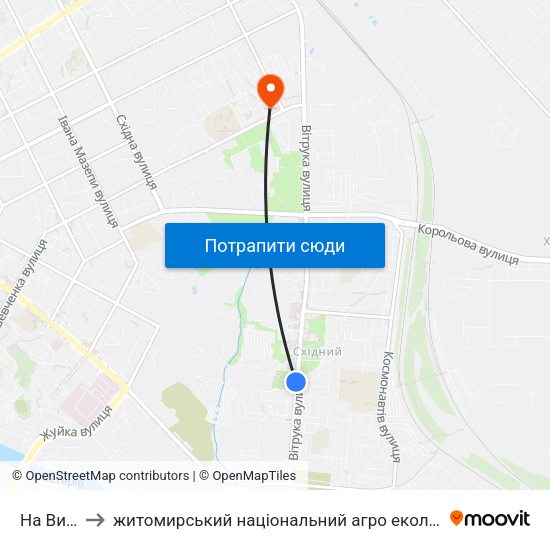 На Вимогу to житомирський національний агро екологічний університет map