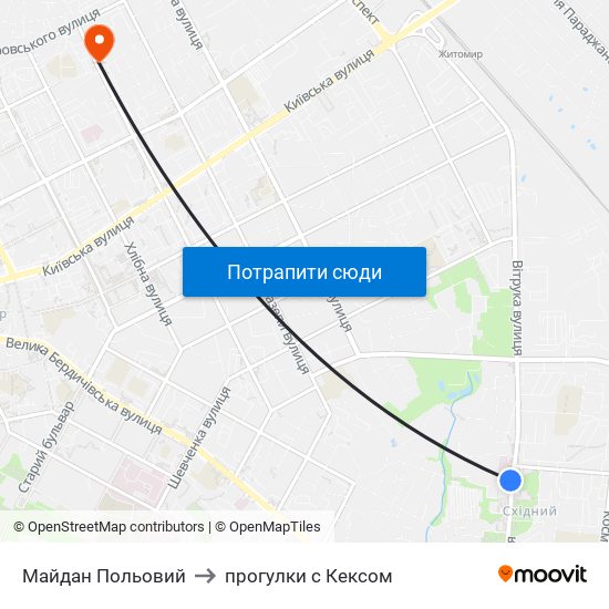 Майдан Польовий to прогулки с Кексом map