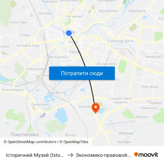 Історичний Музей (Istorychnyi Muzei) to Экономико-правовой университет map