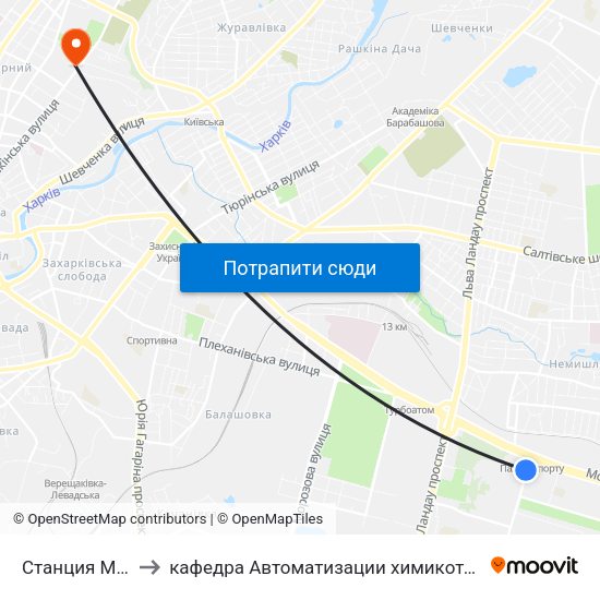 Станция Метро Дворец Спорта to кафедра Автоматизации химикотехнологических систем и экологического мониторинга map