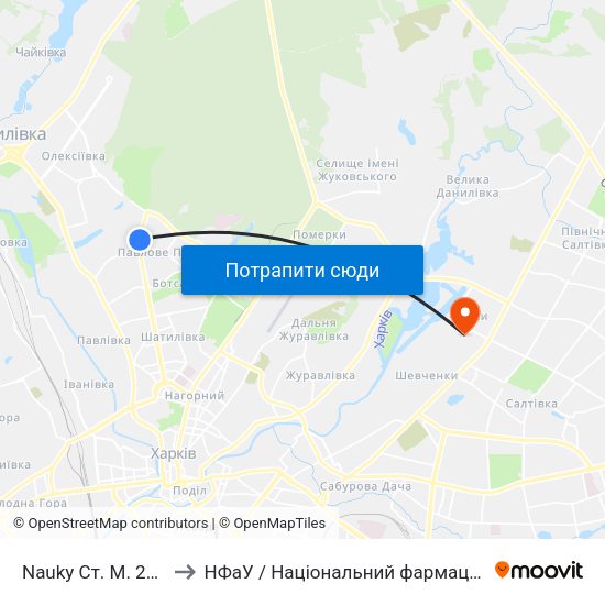Nauky Ст. М. 23-Го Августа to НФаУ / Національний фармацевтичний університет map
