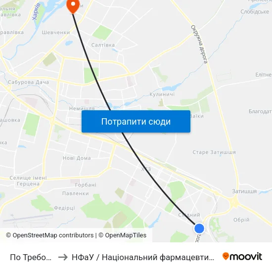 По Требованию to НФаУ / Національний фармацевтичний університет map