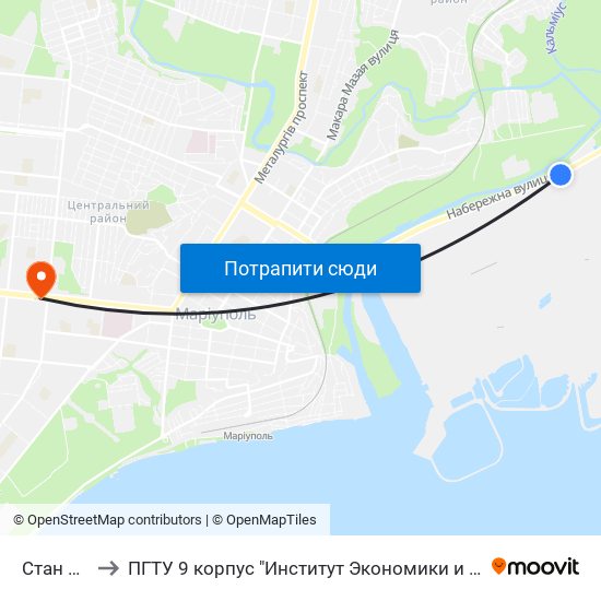 Стан 3600 to ПГТУ 9 корпус "Институт Экономики и Менеджмента" map