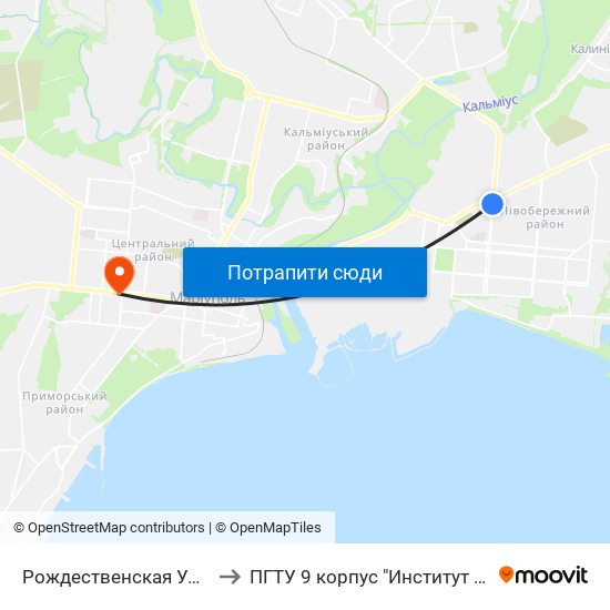 Рождественская Улица (Різдвяна Вулиця) to ПГТУ 9 корпус "Институт Экономики и Менеджмента" map