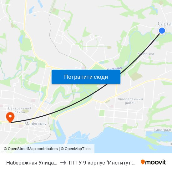 Набережная Улица (Набережна Вулиця) to ПГТУ 9 корпус "Институт Экономики и Менеджмента" map