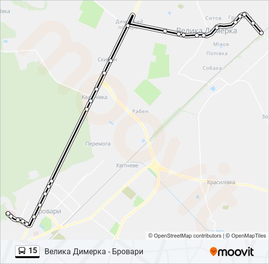 15 bus Line Map