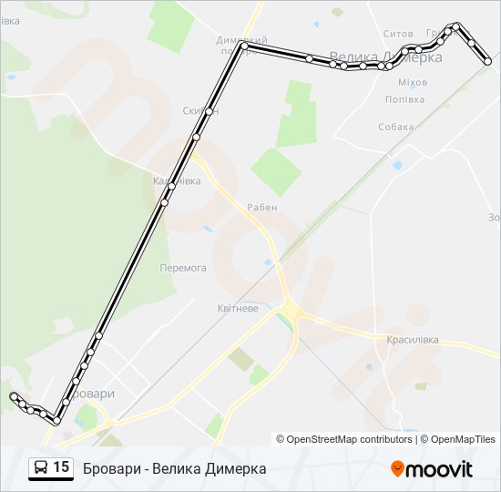 15 bus Line Map