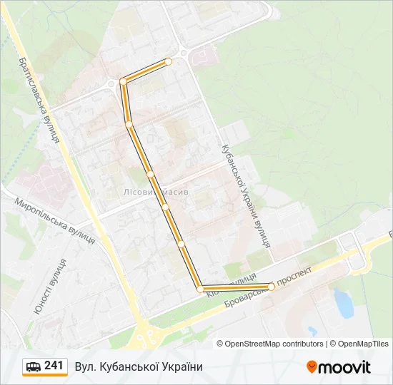 241 Shuttle Line Map