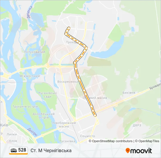 528 Shuttle Line Map