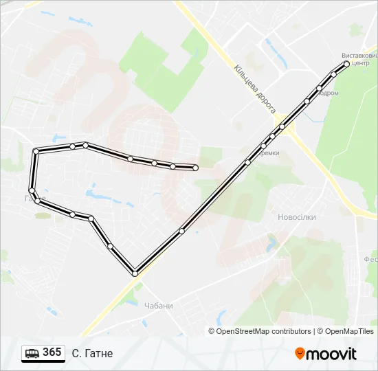 365 Shuttle Line Map