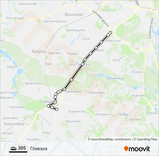 305 Shuttle Line Map