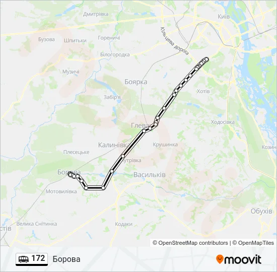 172 Shuttle Line Map