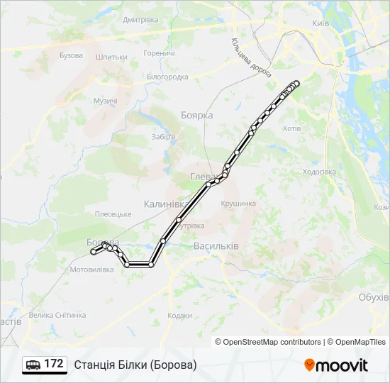172 Shuttle Line Map