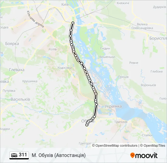 311 Shuttle Line Map