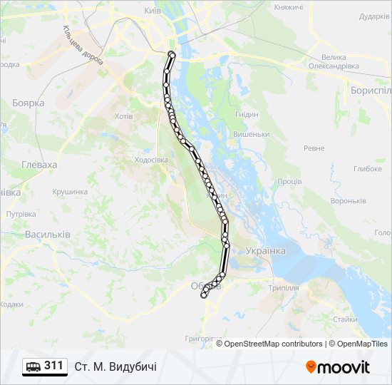 311 Shuttle Line Map