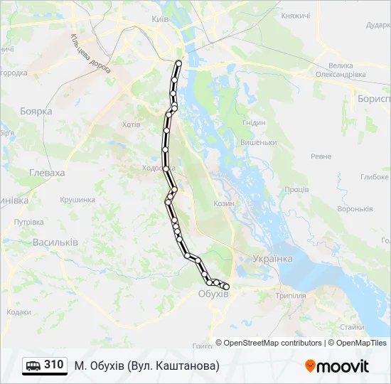 310 Shuttle Line Map
