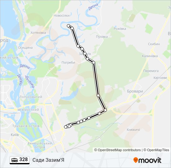 328 Shuttle Line Map