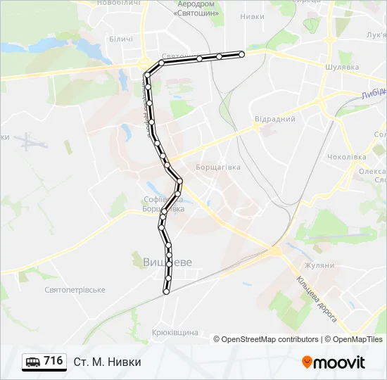 716 Shuttle Line Map